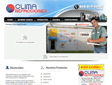 Tablet Screenshot of climarefacciones.com